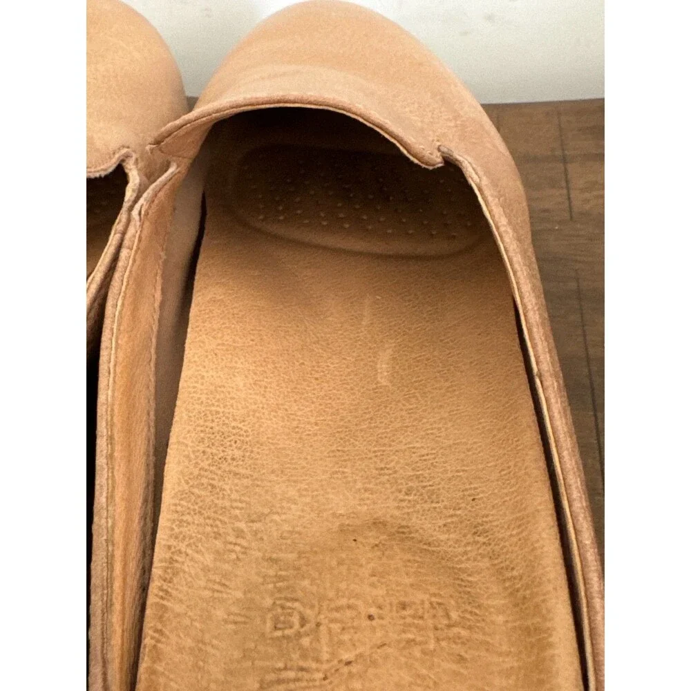 Dansko Women’s 39 Tan Leather Backless Loafer Mules Slip On Comfort Shoes